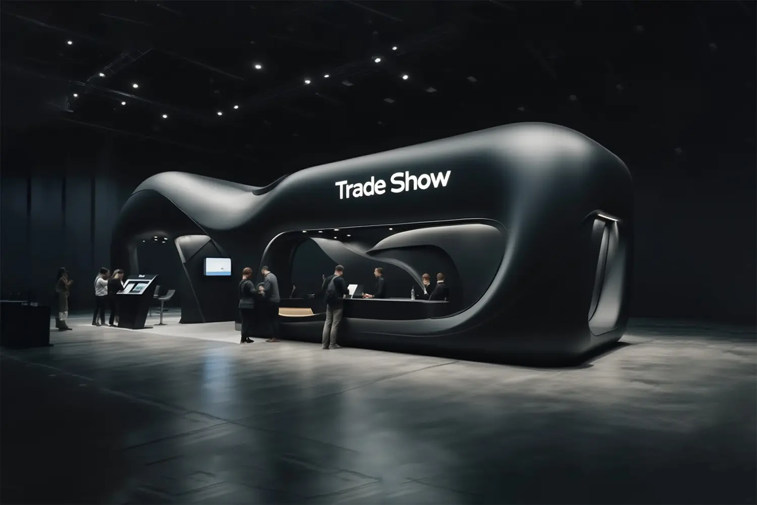 Trade show booth with wireless reliable internet via MRNET