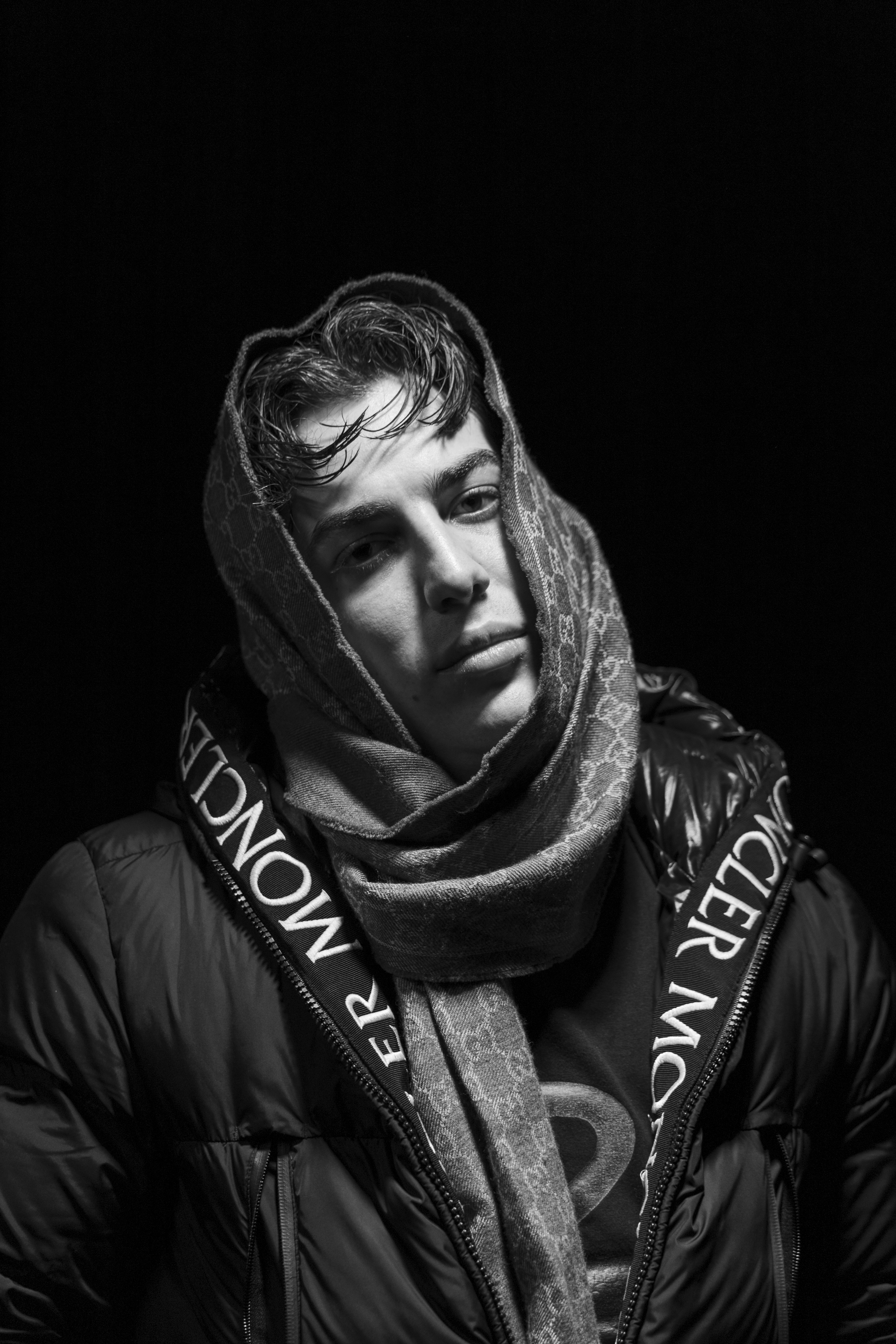 Image of a rapper with headphones