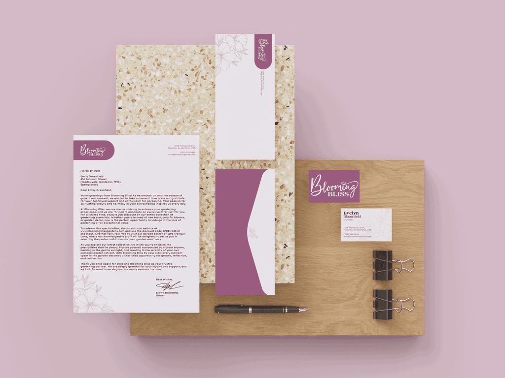 blooming bliss stationary