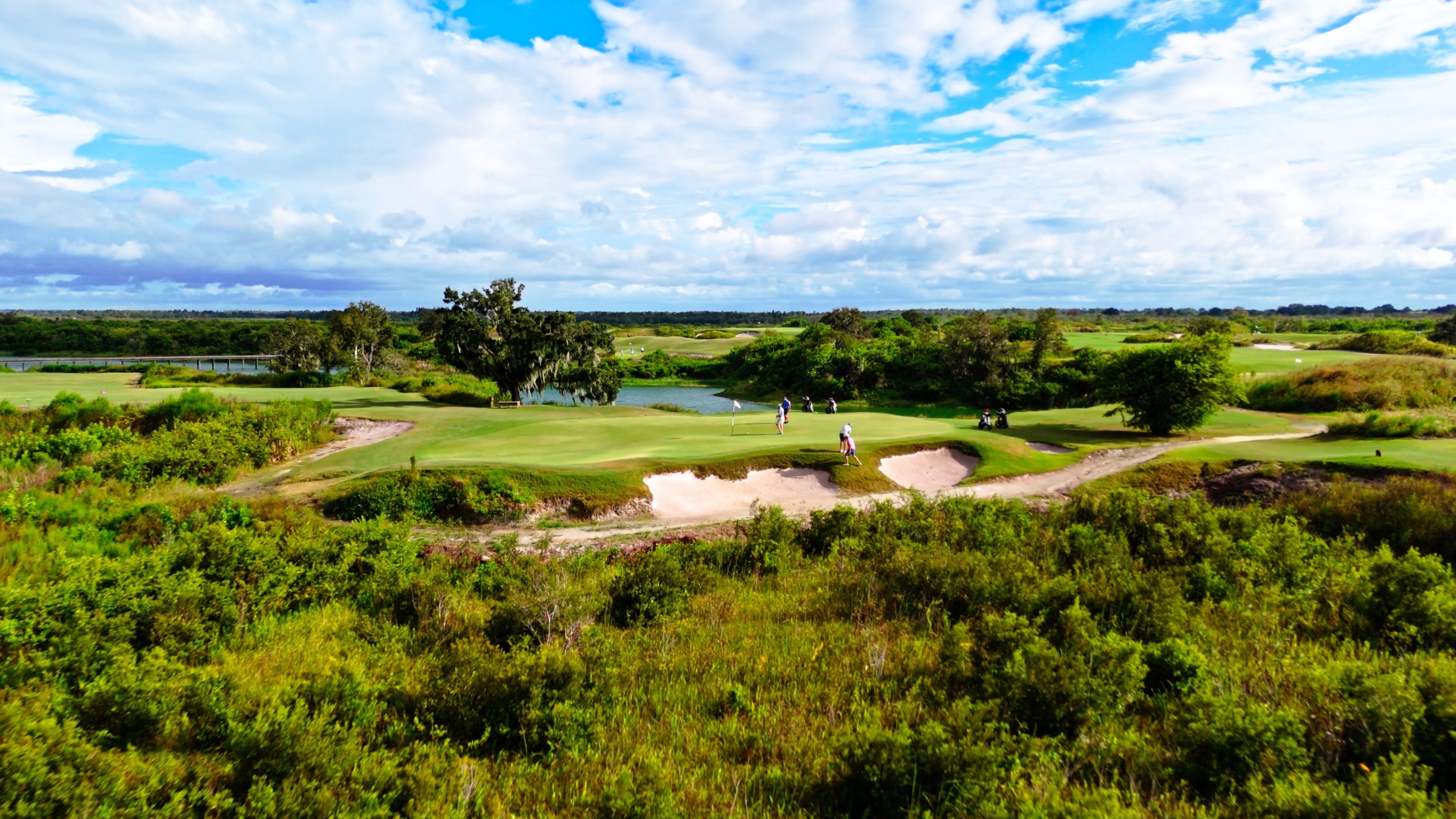 Aerial course view