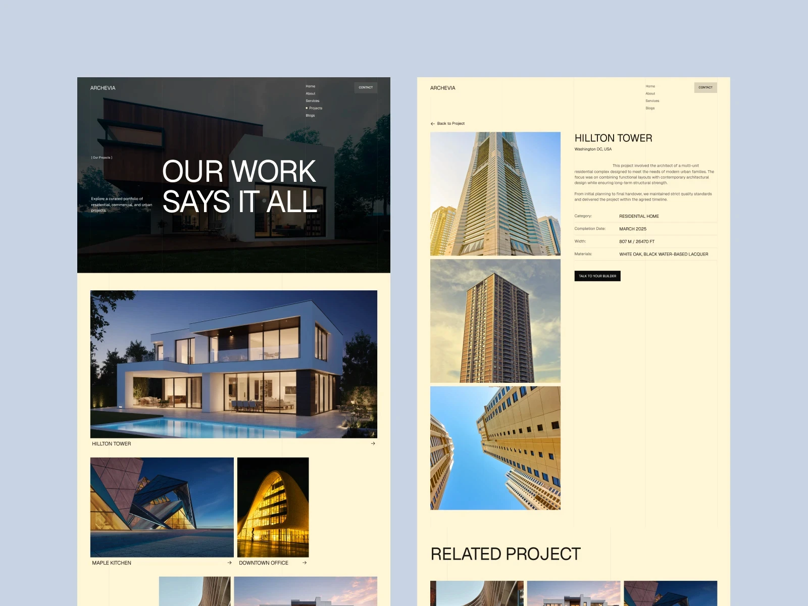 Architecture & Design Website Template