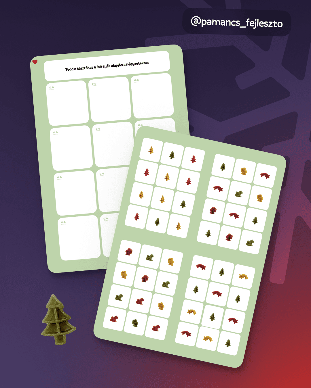 karácsonyi tésztás feladatlap 3