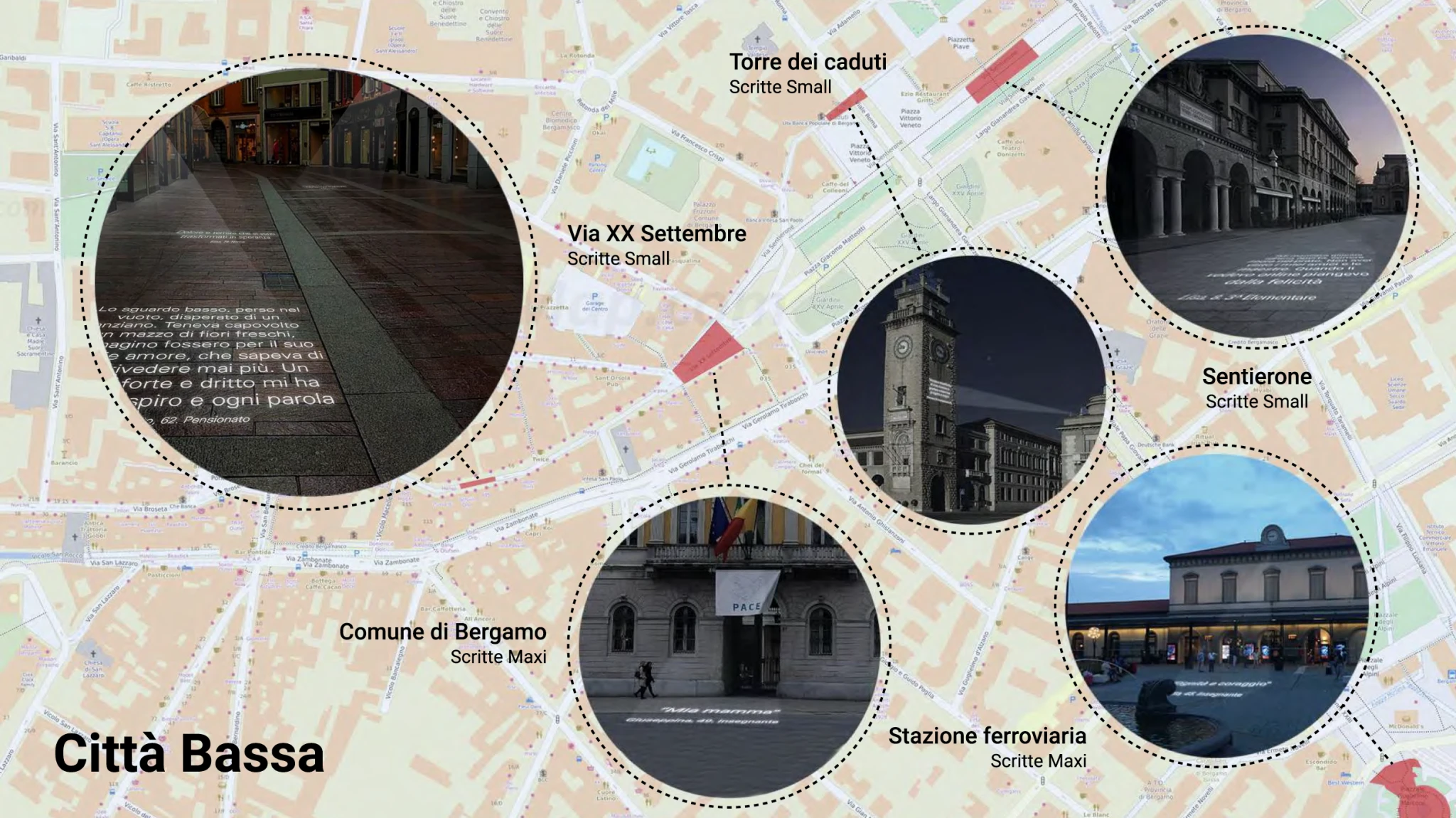 Light installation sites