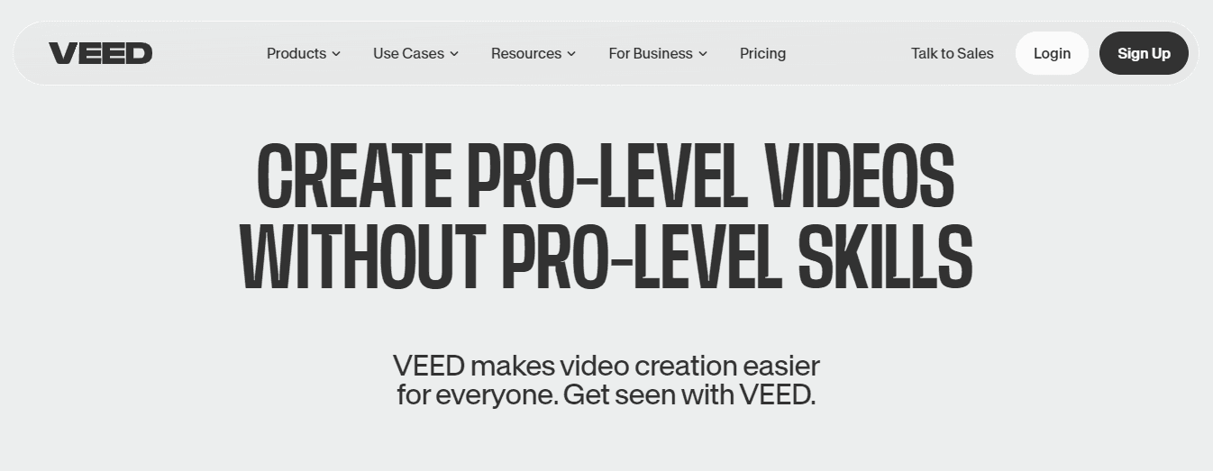 Veed - Short Form Video Content