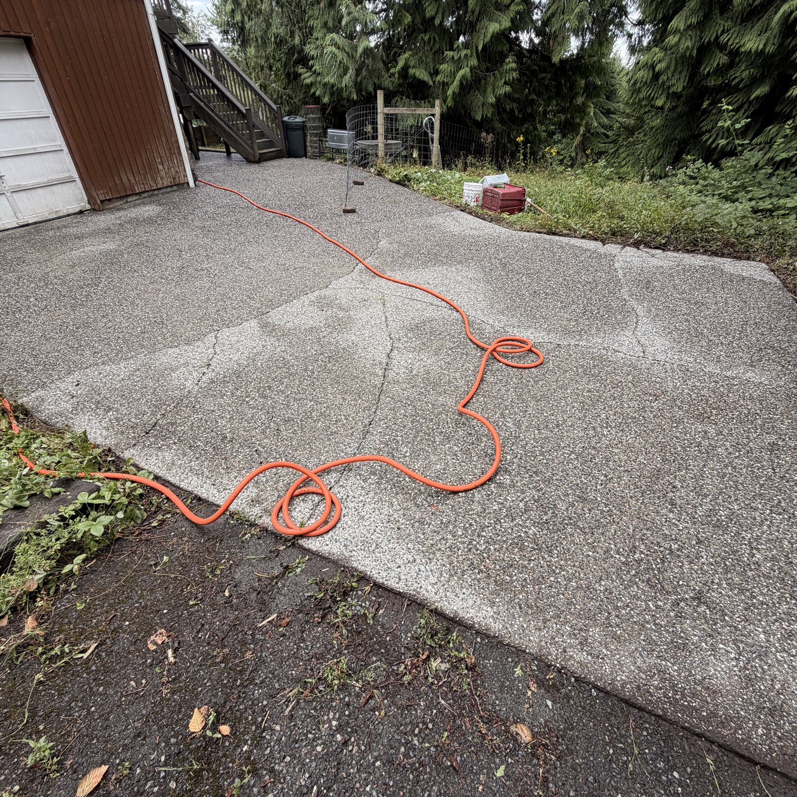 After: driveway pressure washing & moss removal by Peterson Property Services in Granite Falls, WA