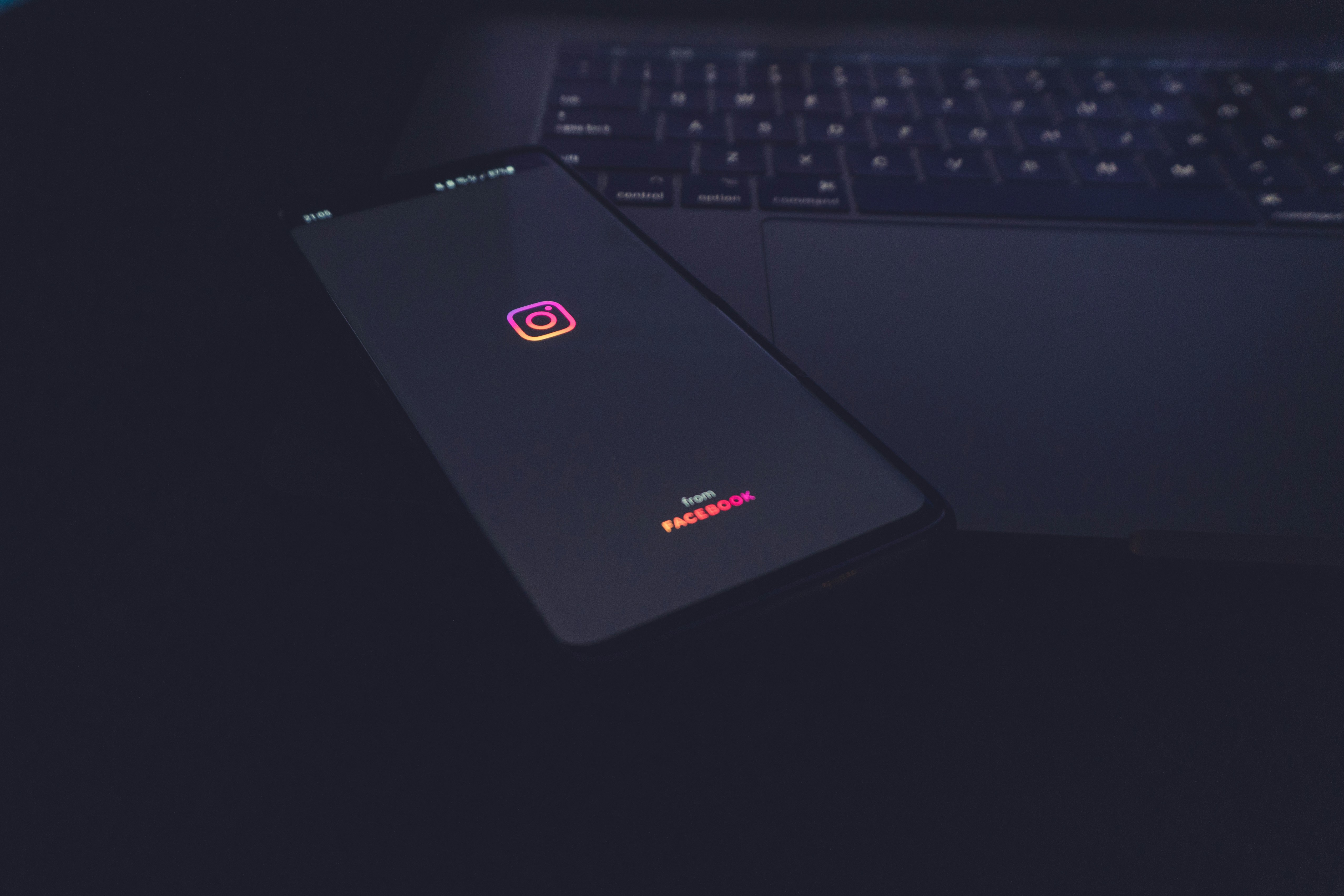 phone with instagram app