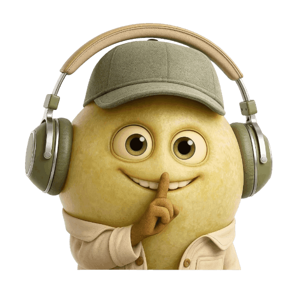 Uncorkables Podcasts berry has headphones and is listening to a podcast