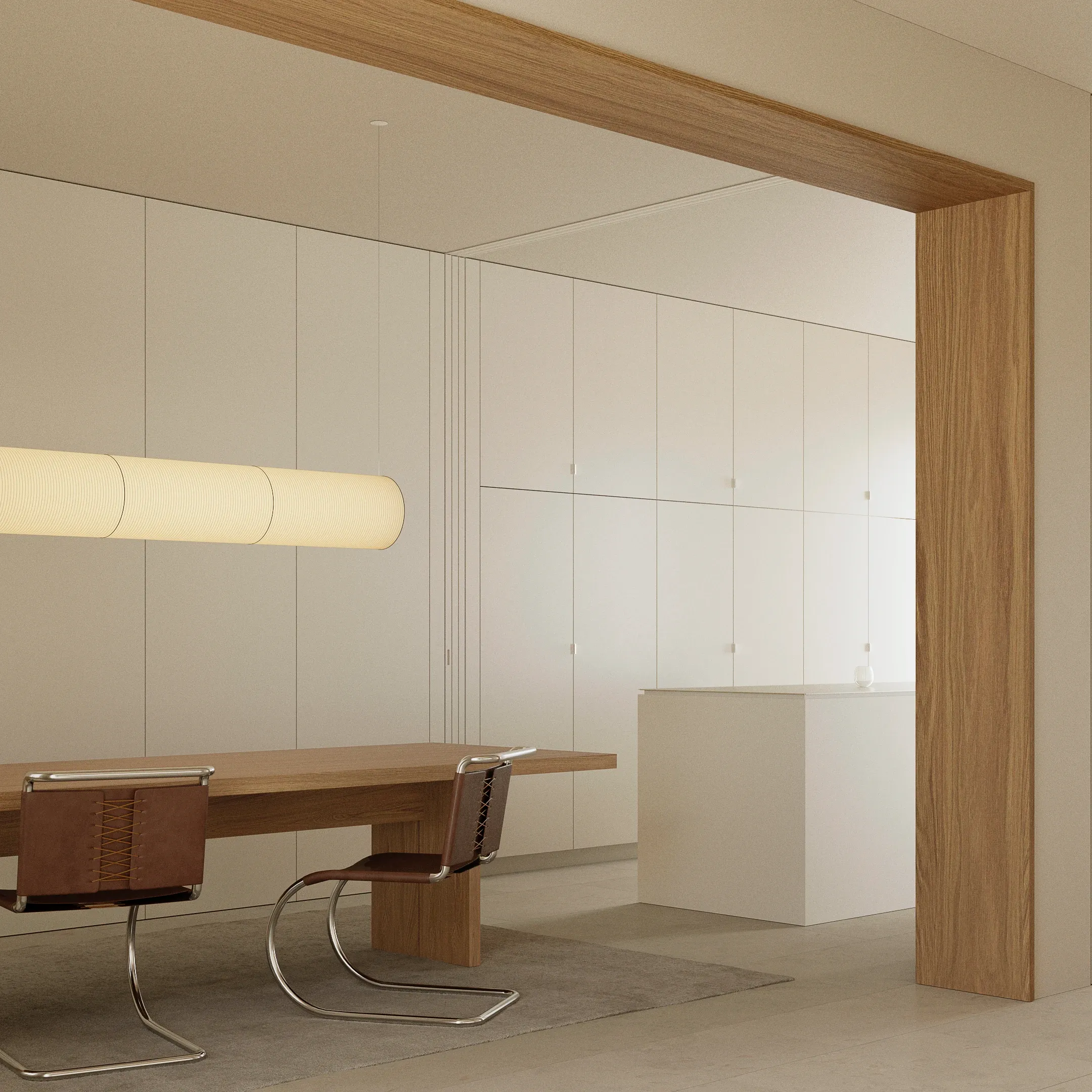 Bright minimalist interior