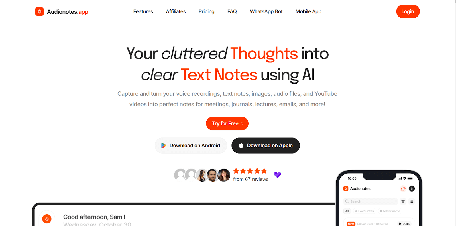 Audionotes