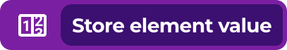 DoesQA Store Element Value step node: Store an element value