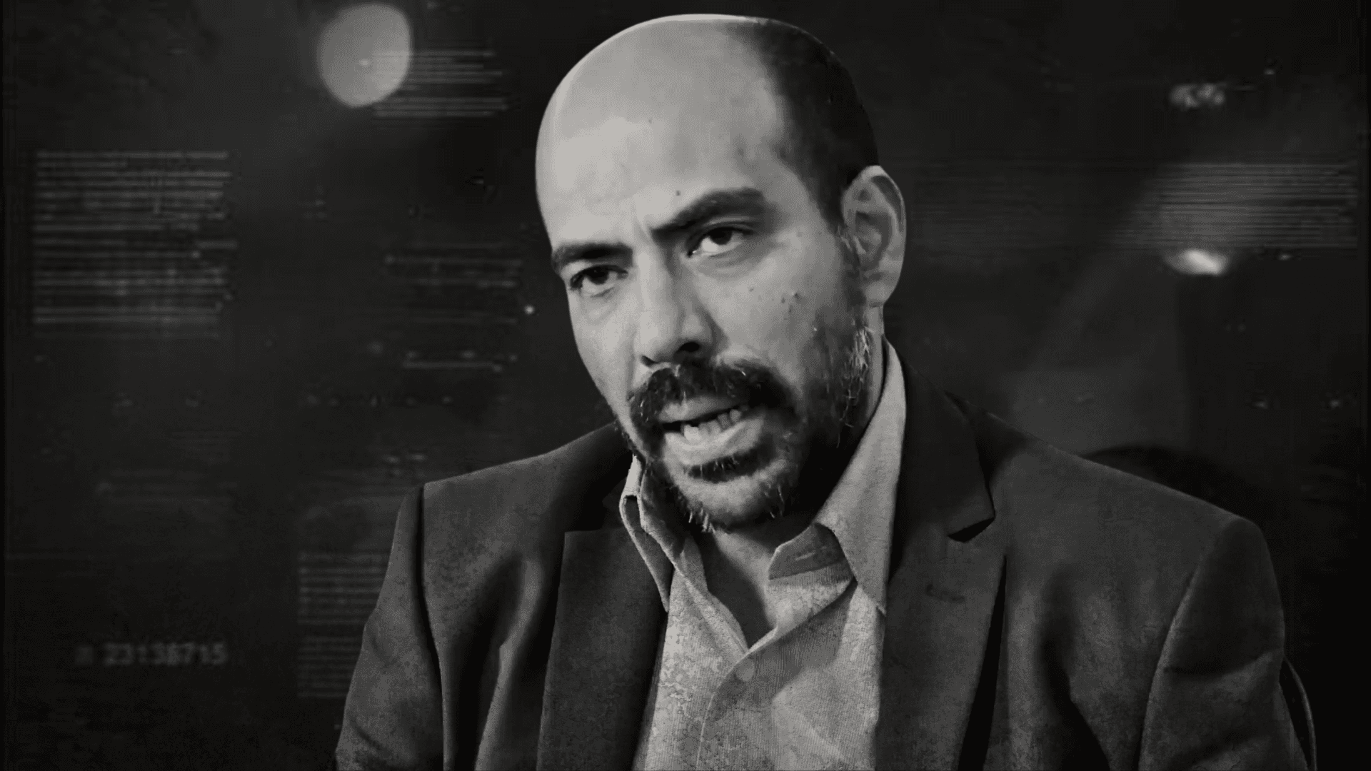 Black and White potrait of Hussein Hallak