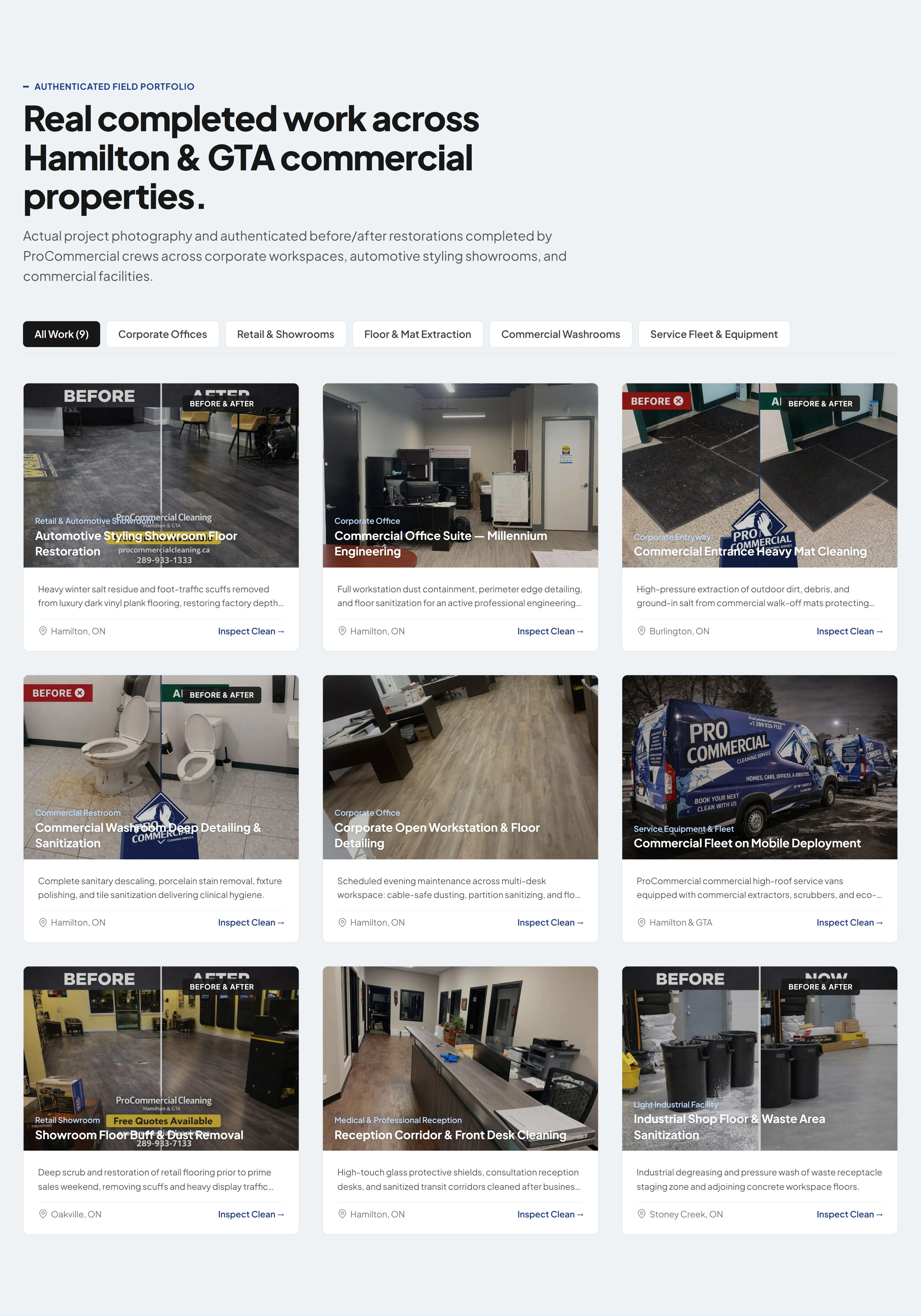 Give the work imagery room to speak. — Complete gallery interface, desktop