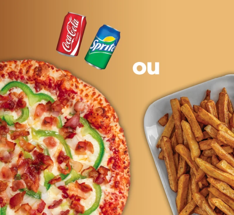 Pizza Large + Frites ou 2 Boissons