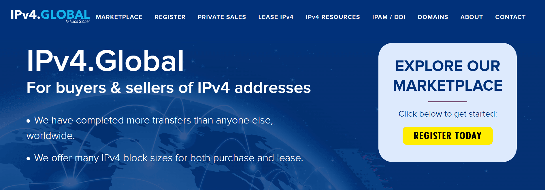 IPv4 Global: IPXO alternatives