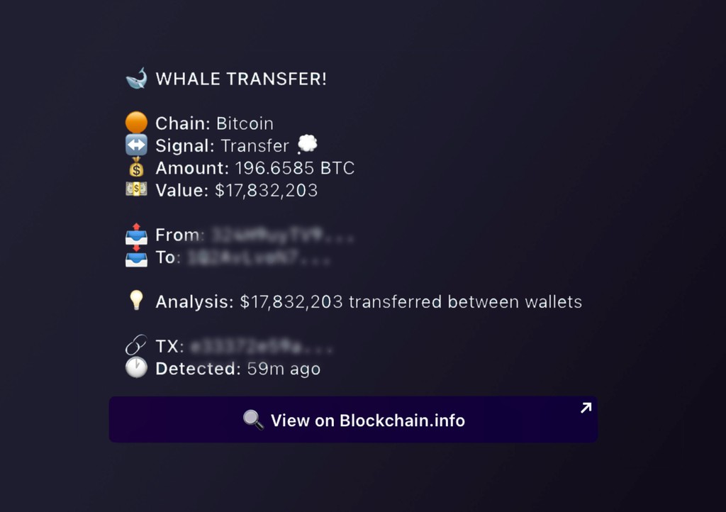 CryptRadar Whale Alerts