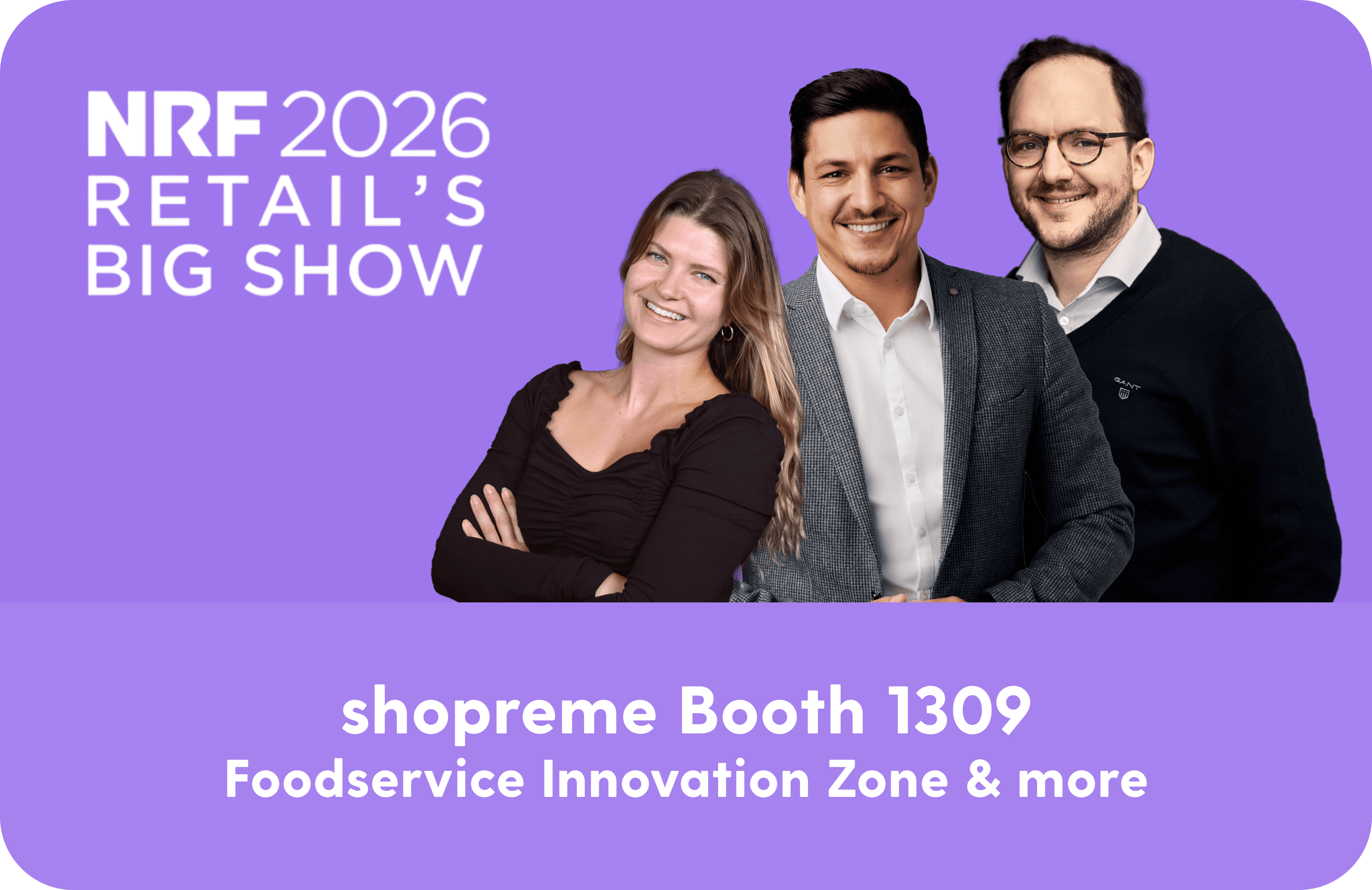 NRF 2026 new york shopreme event team image