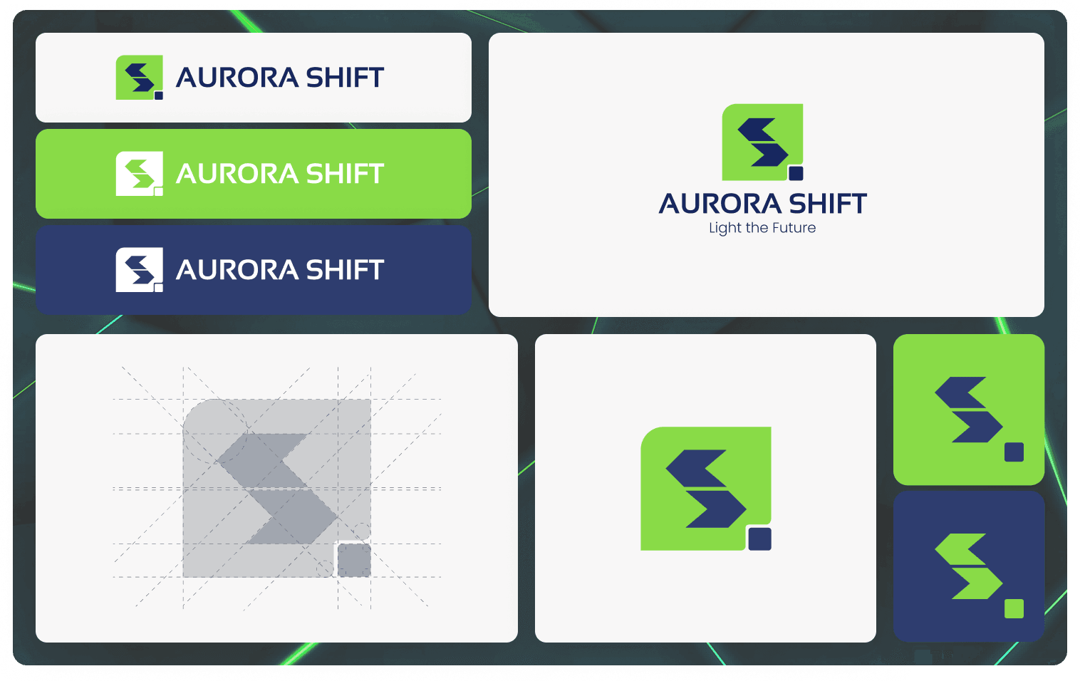 Color and Logo Styles of Aurora Shift