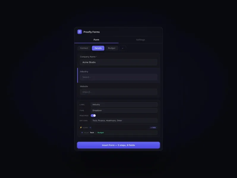 Proofly Forms