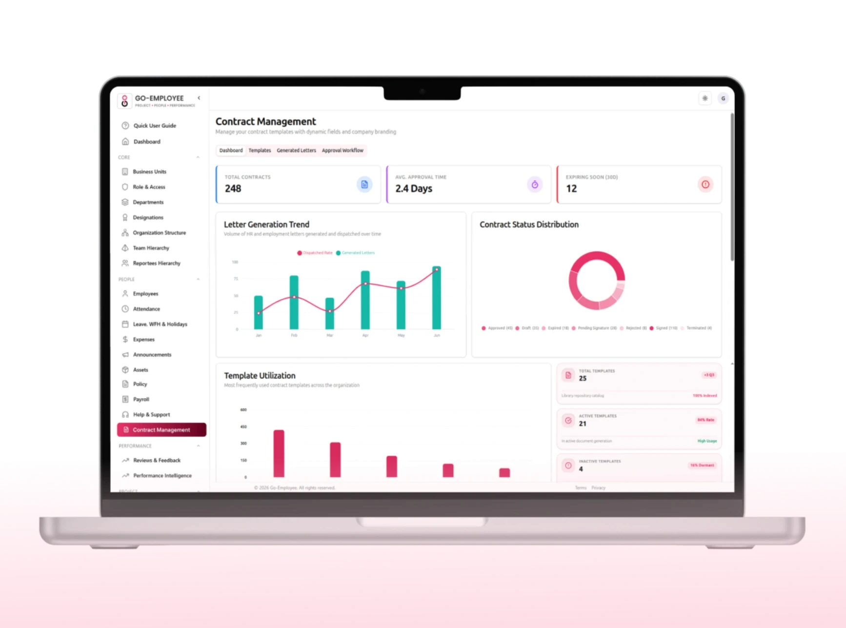 Go Employee Real-time visibility into asset utilization at a glance.