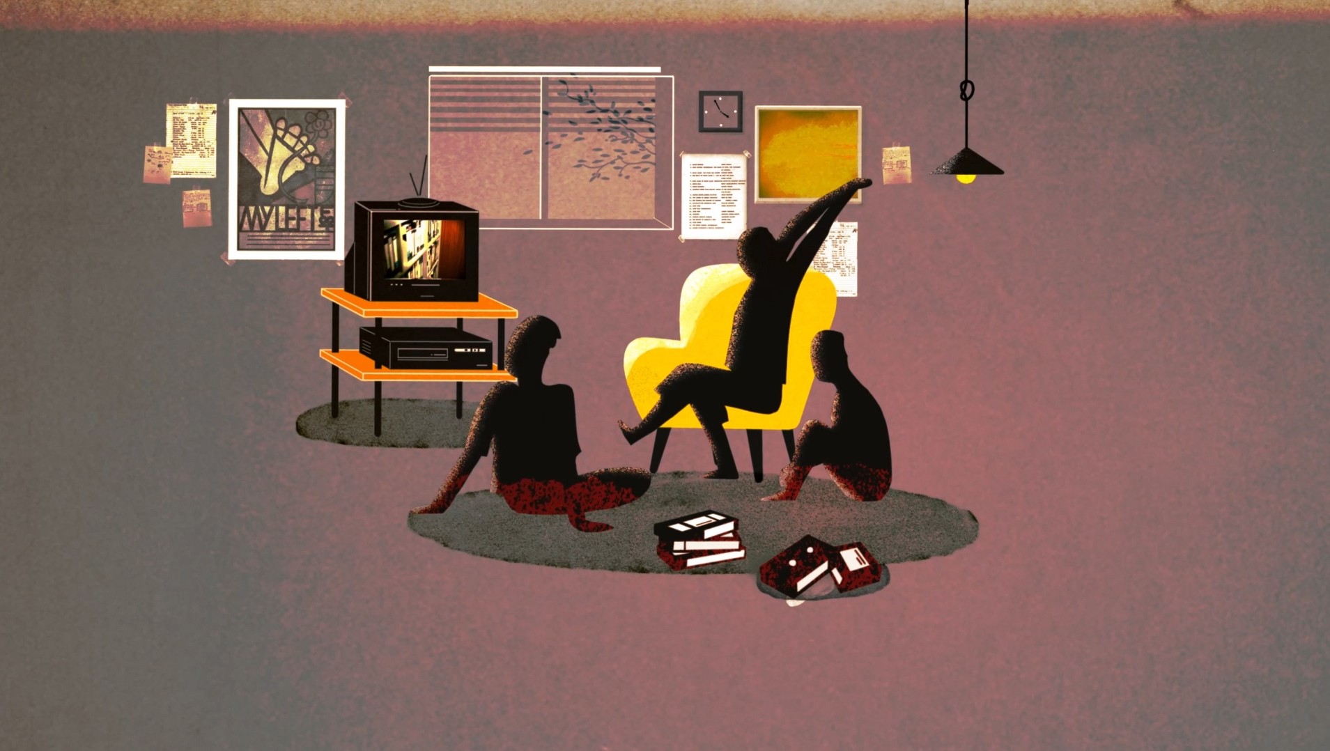 silhouette of people on a concert