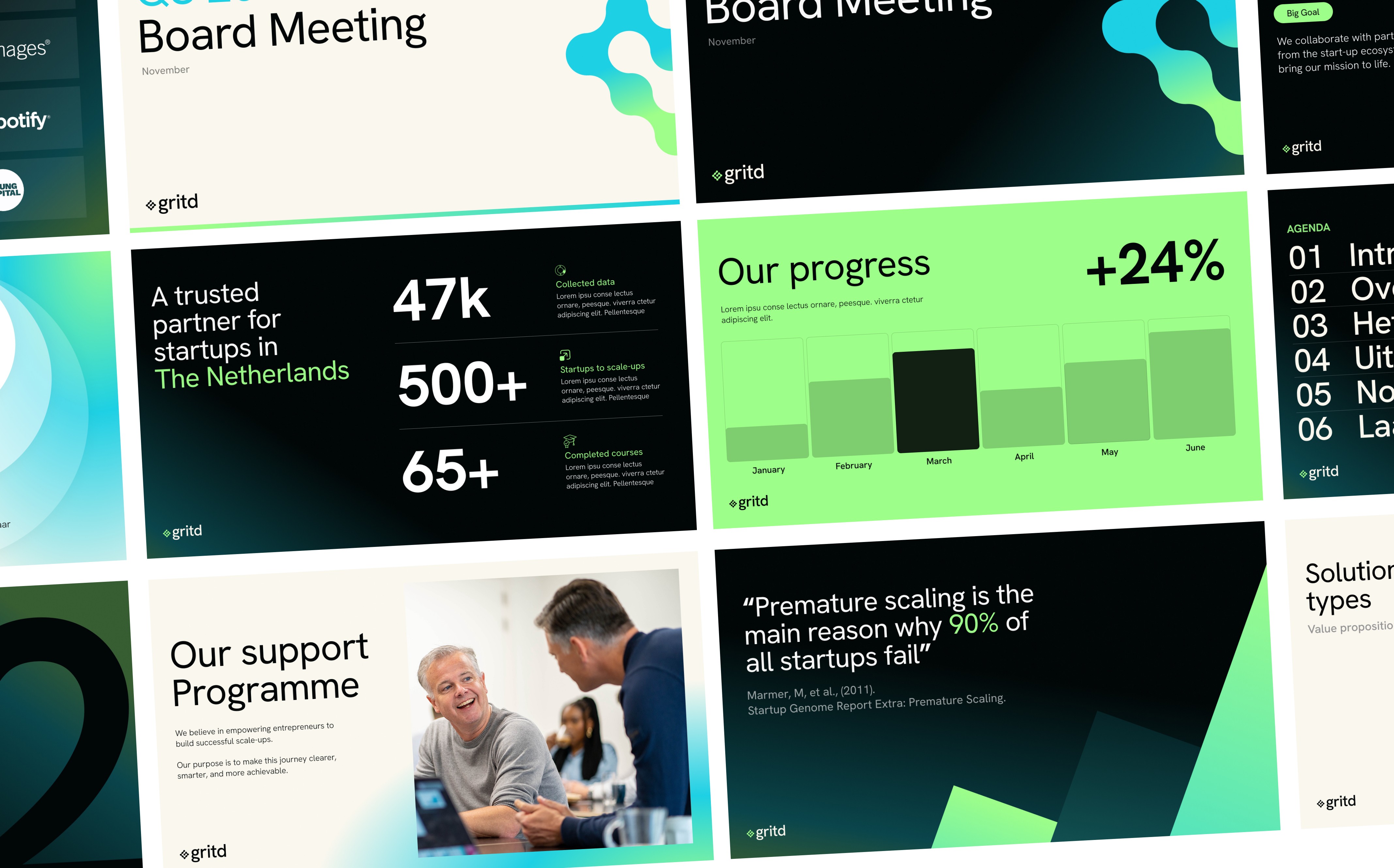 Streetside billboard with flyposters of the Batch.Works brand and illustrations