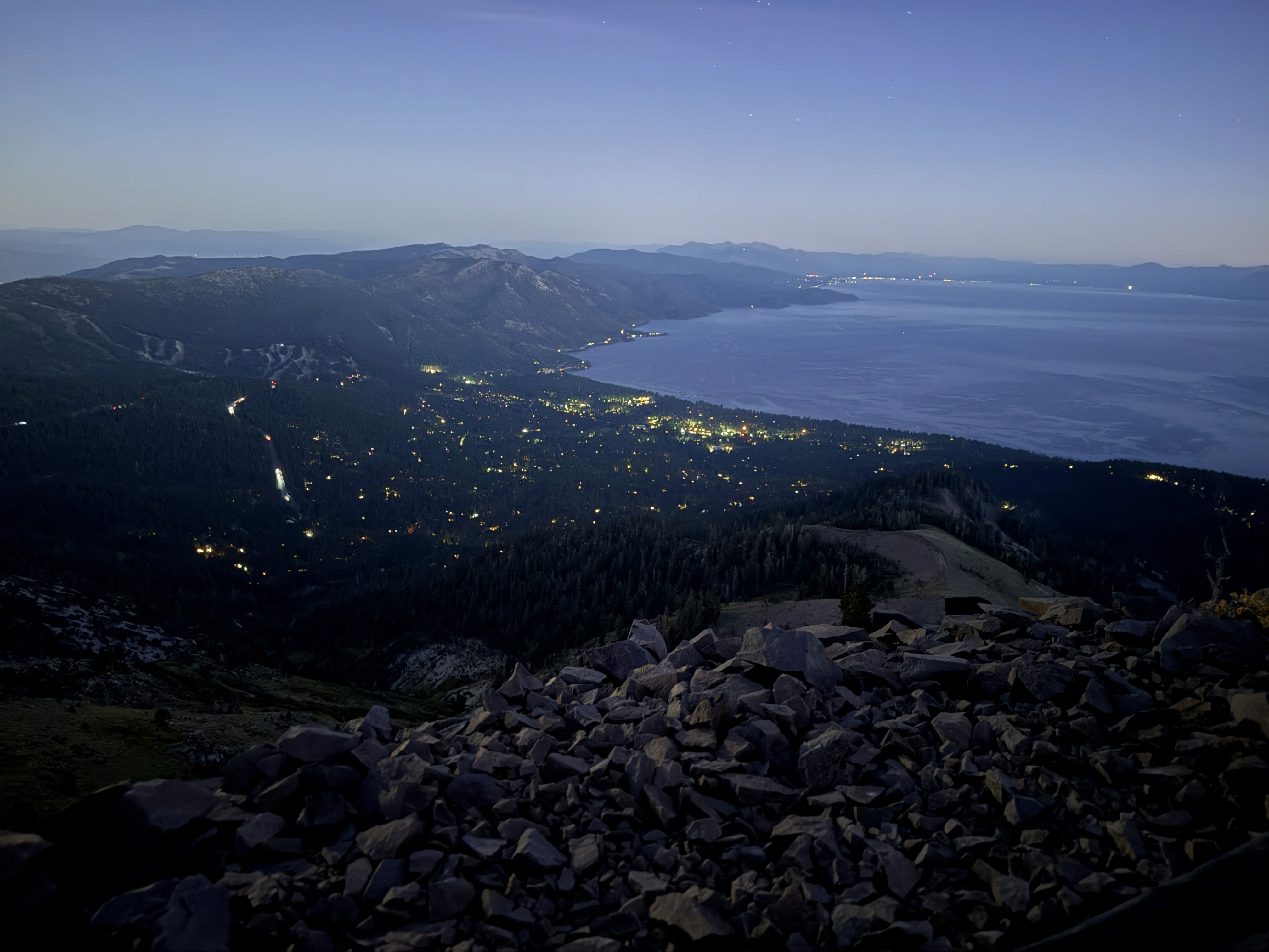 Crystal Bay At Night