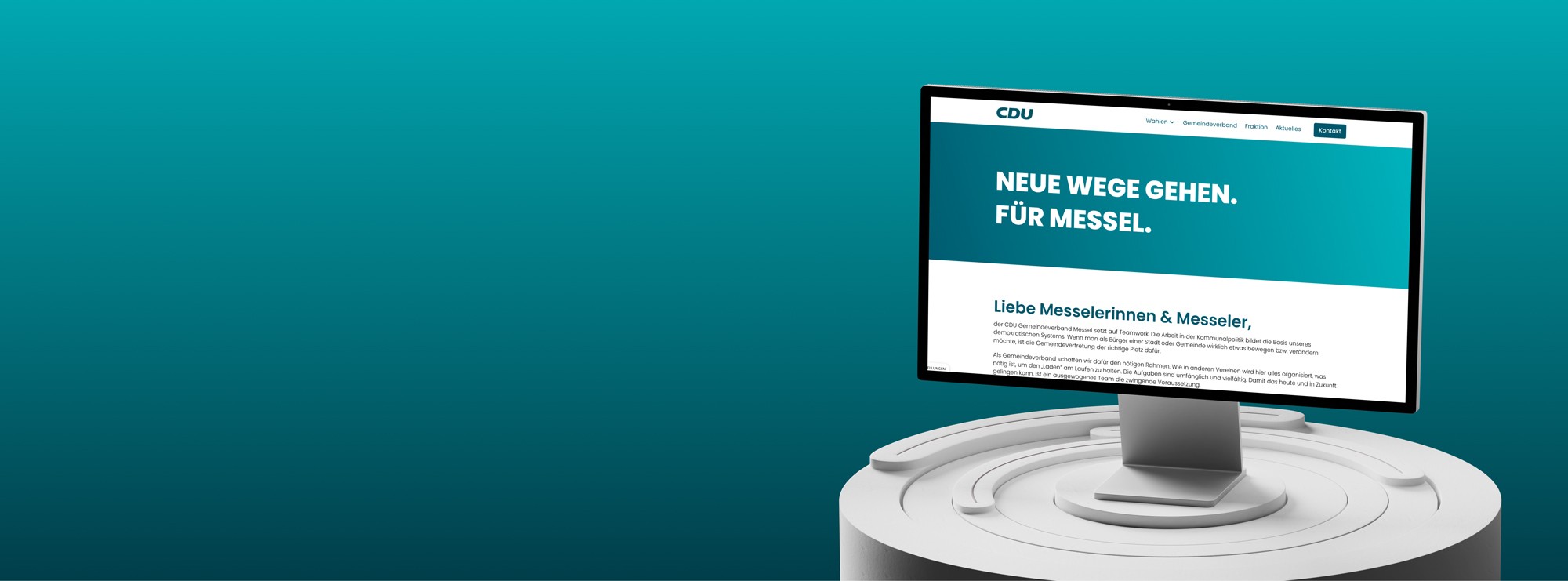 Landingpage CDU Messel.