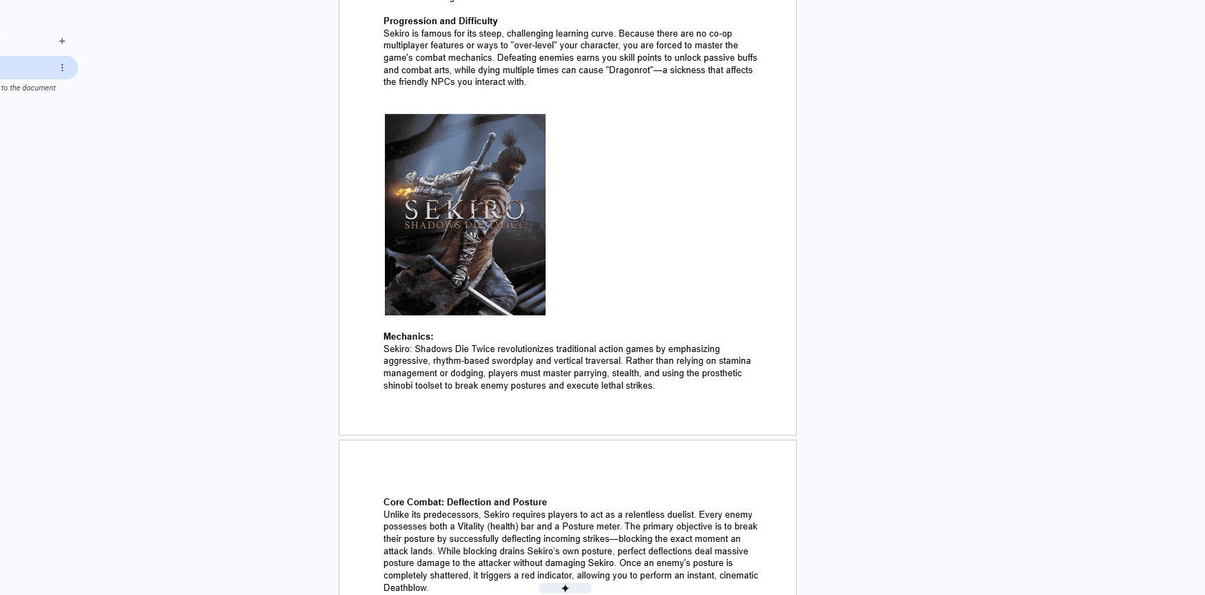 Sekiro combat deconstruction preview