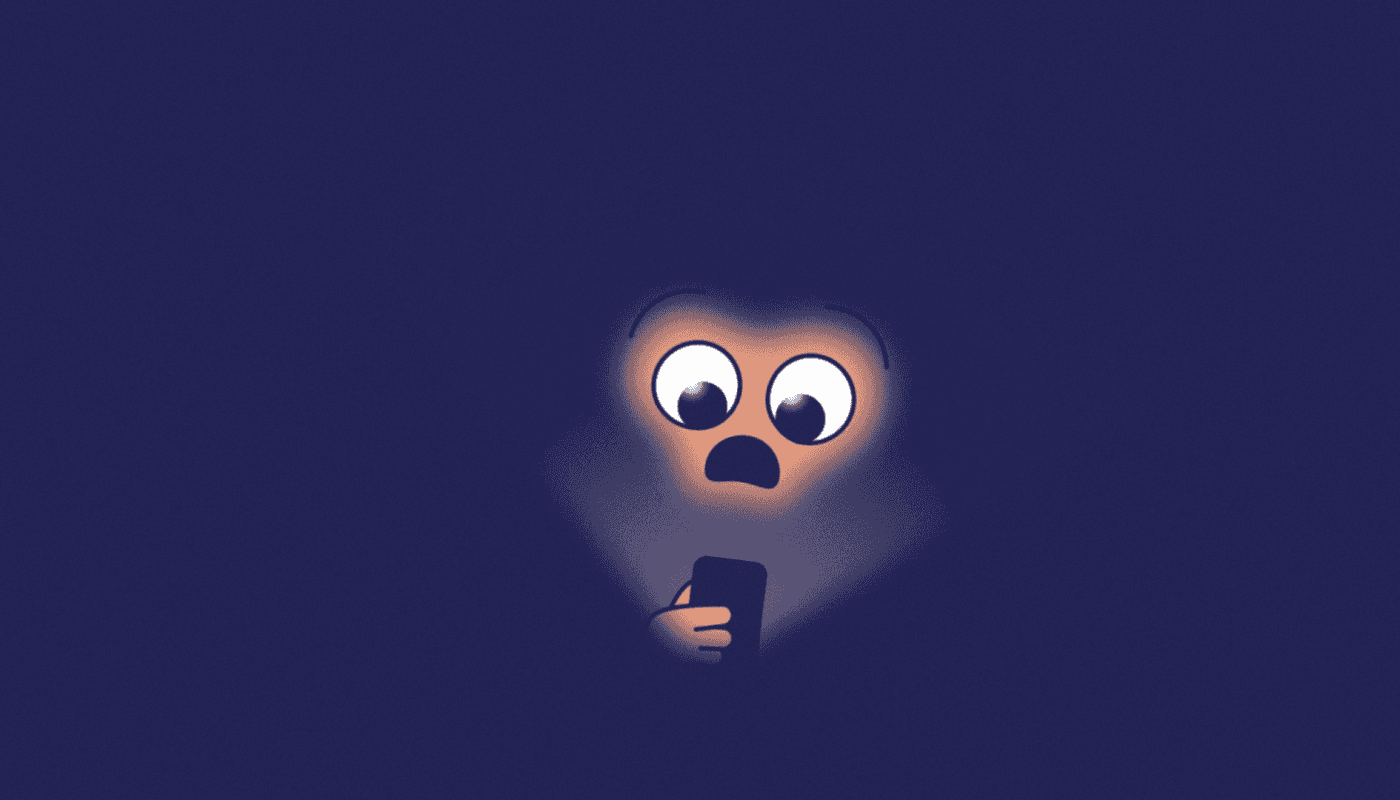 Shocked face illustration