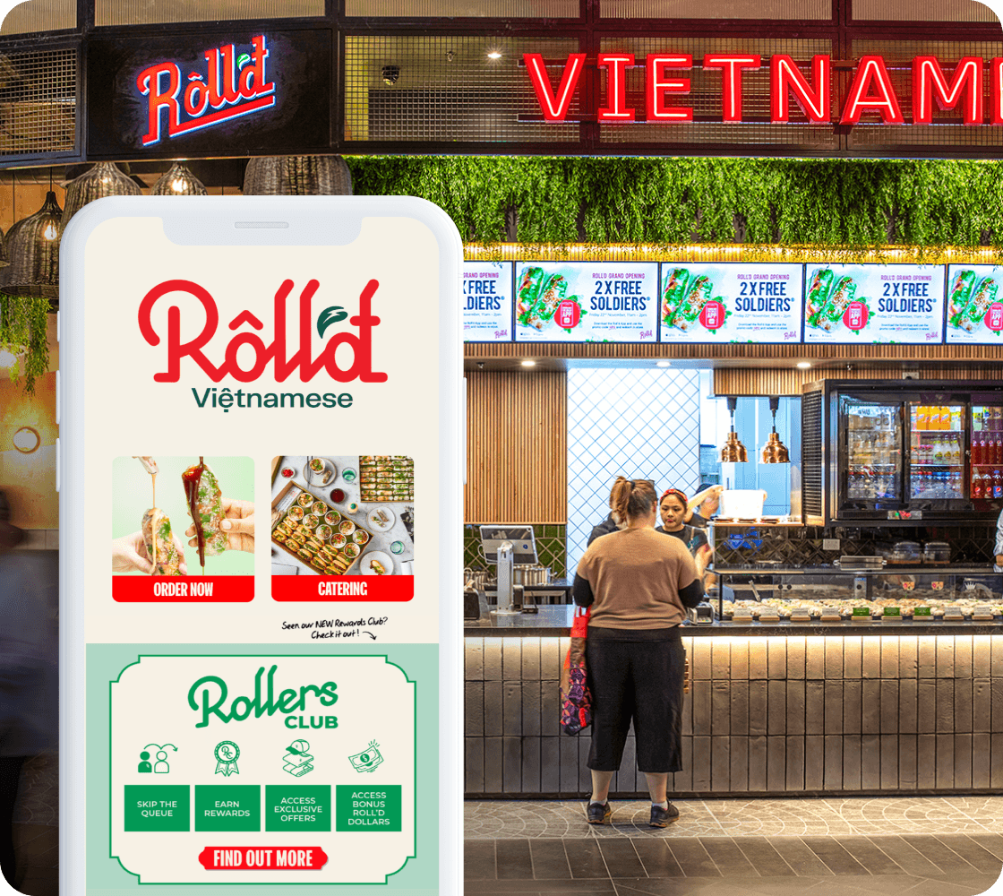 rolld restaurant branding 
