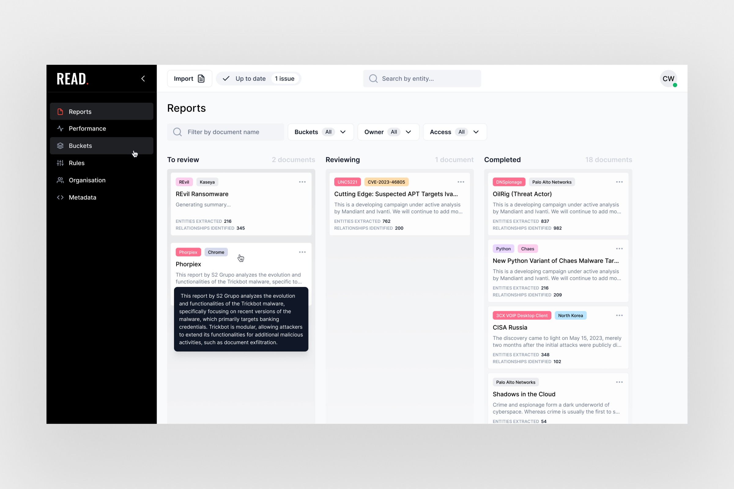 Dashboard Sidebar Close Up
