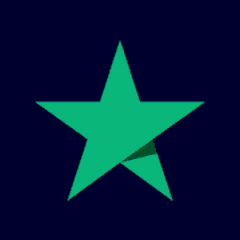 Trustpilot logo, The open review platform where customers rate the whole company, used as a review-site intent source for outbound.