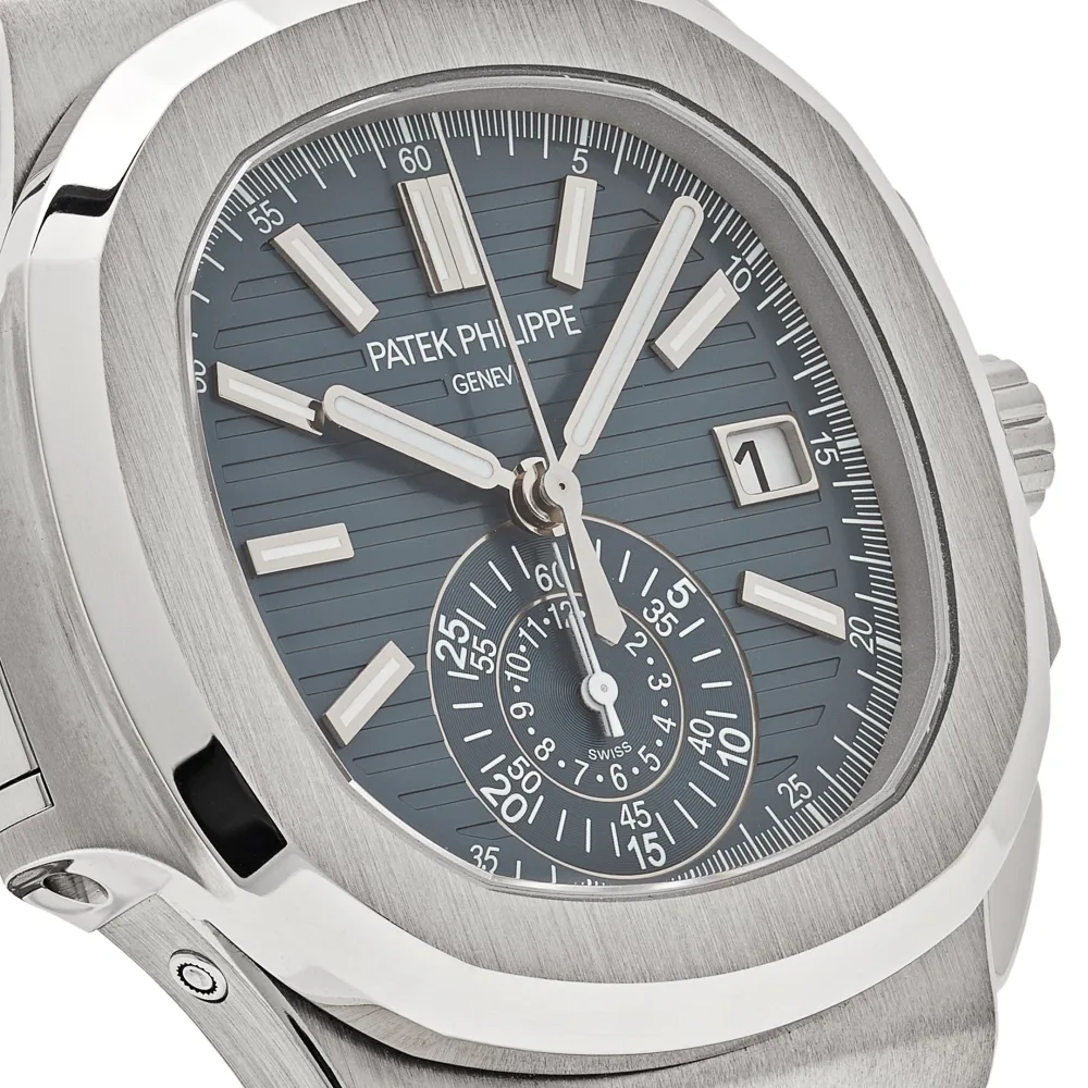 Buy PATEK PHILIPPE Nautilus Flyback Chronograph with opaline blue-gray dial — photo 2