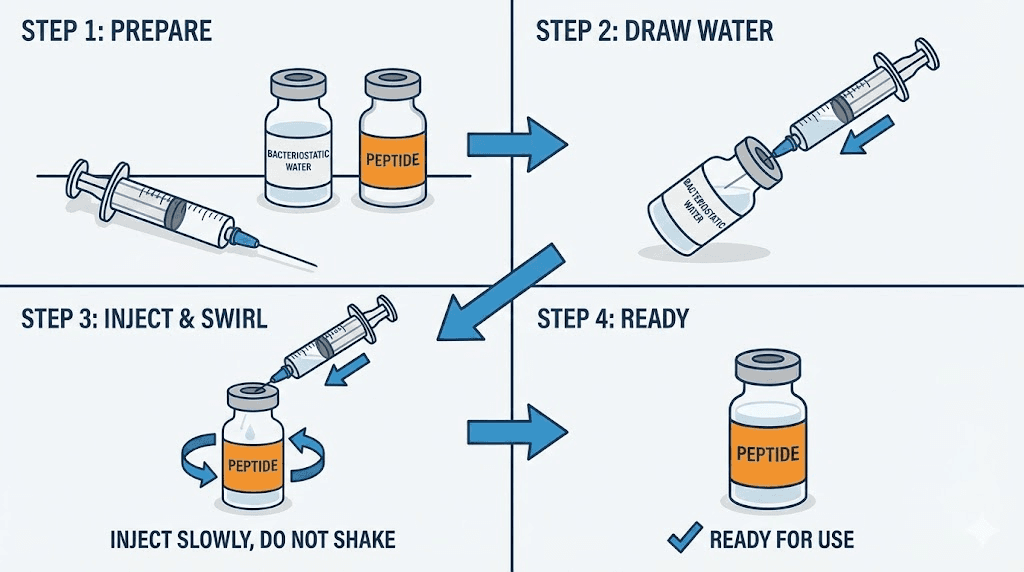 How to reconstitute retatrutide with bacteriostatic water step by step guide