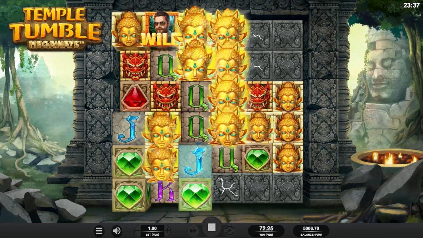 Temple Tumble - capture officielle Relax Gaming
