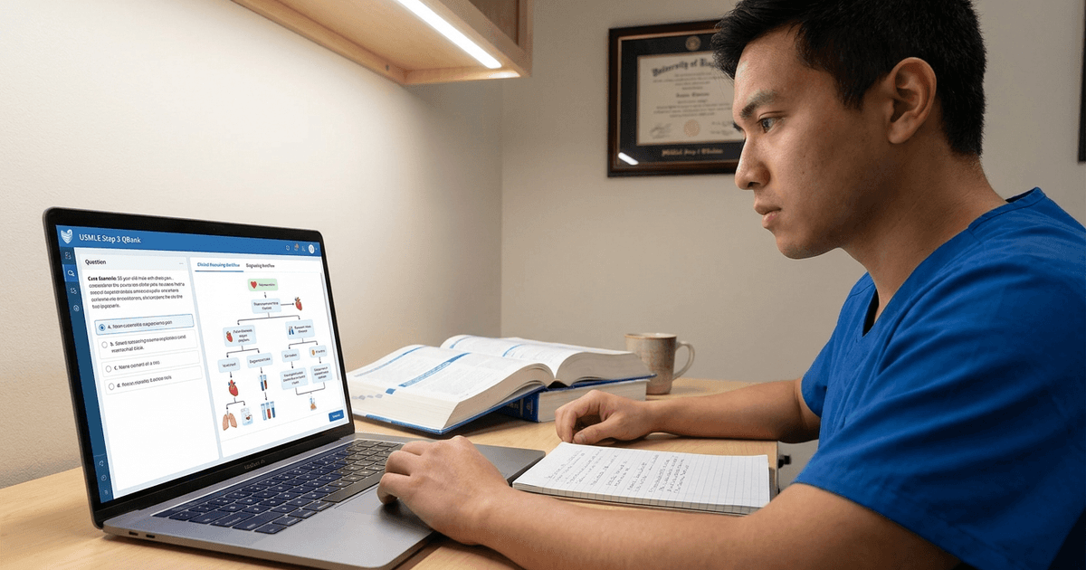 Cover: USMLE Step 3 Question Bank: Practice Clinical Reasoning With Oncourse AI