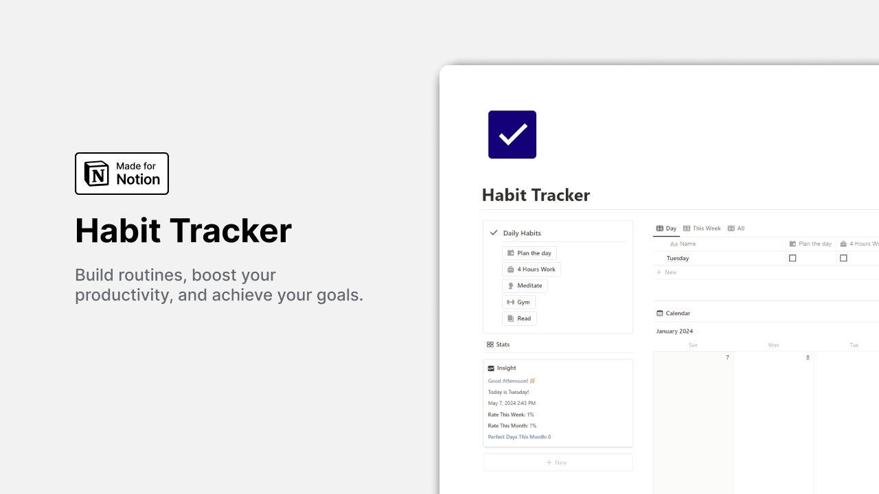 Notion Habit Tracker