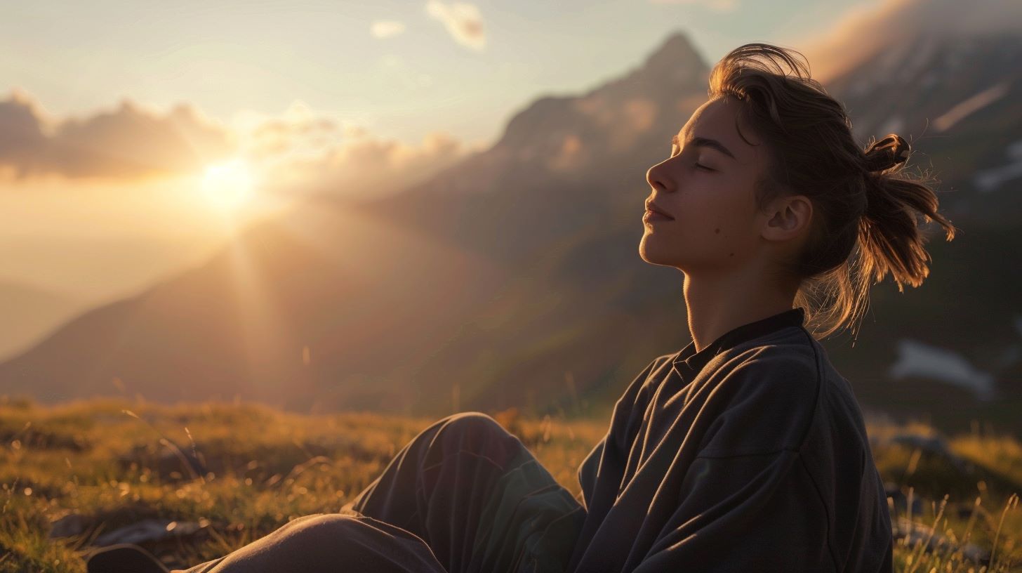 a person in blue gloves holding a toothbrush