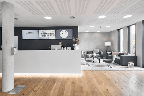 Der Eingangsbereich des Fitnessstudios in Weilheim