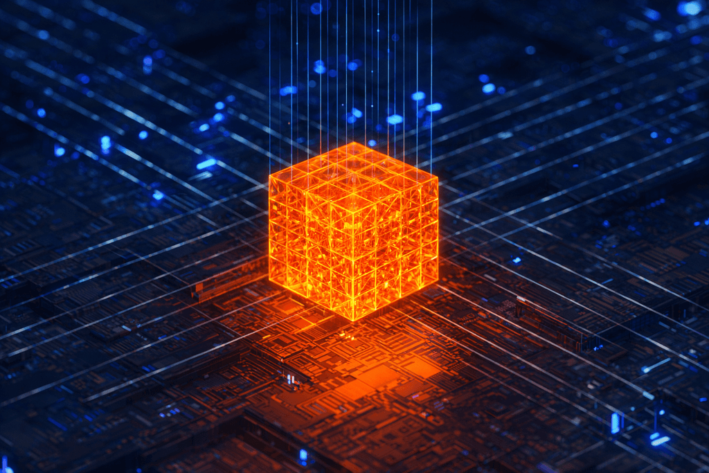 A work team around the desk