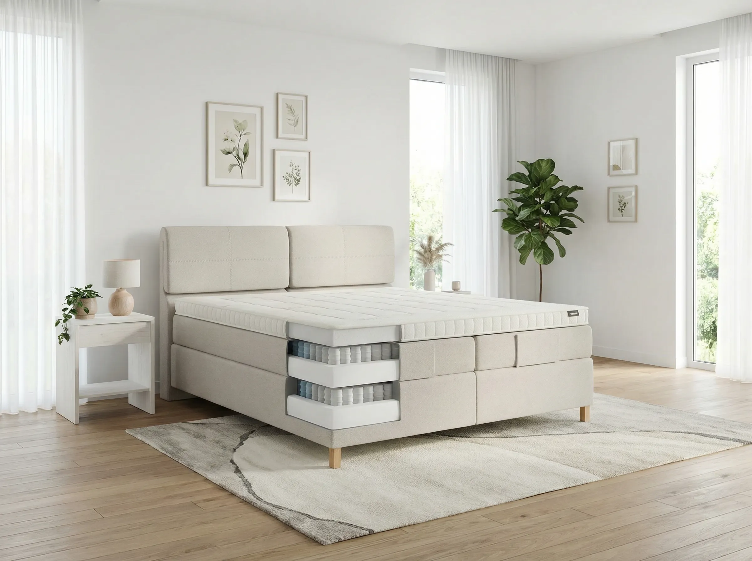 Aufbauanleitung Mozart Bett mit schwebender Optik