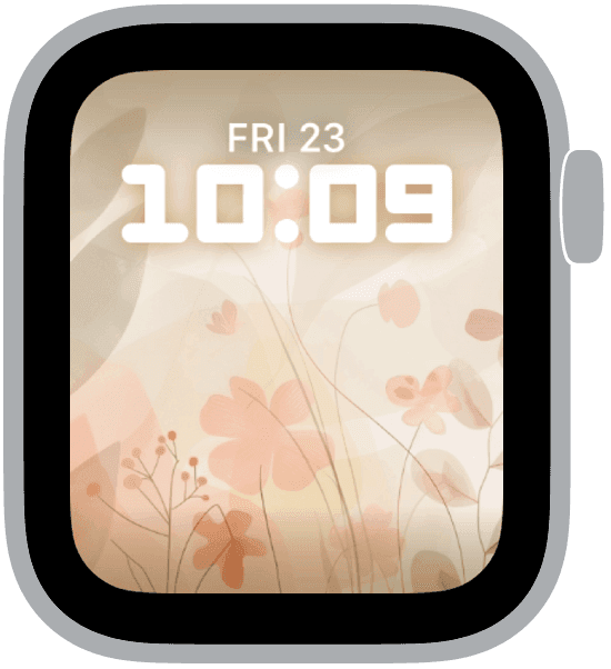 an apple watch face from the easter light collection