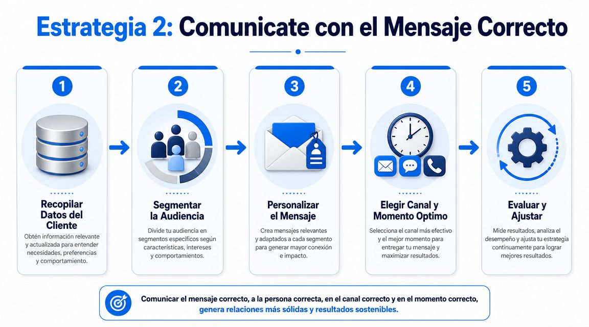 Estrategia 2 Comunícate con el Mensaje Correcto en el Momento Justo