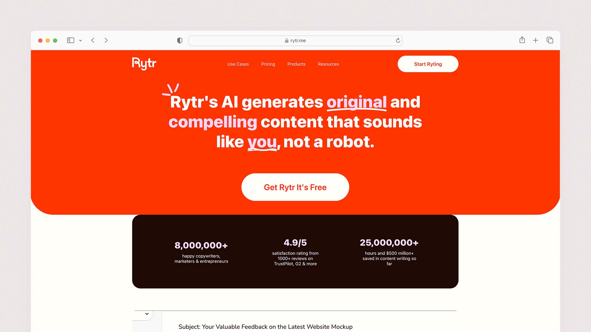 Rytr — Best Budget Tool for Short-Form Content