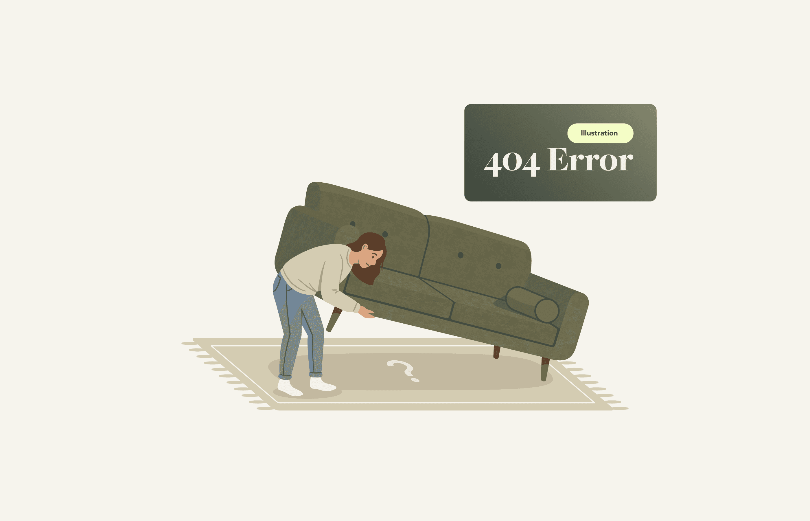 Furniture.com Illustration 404 error