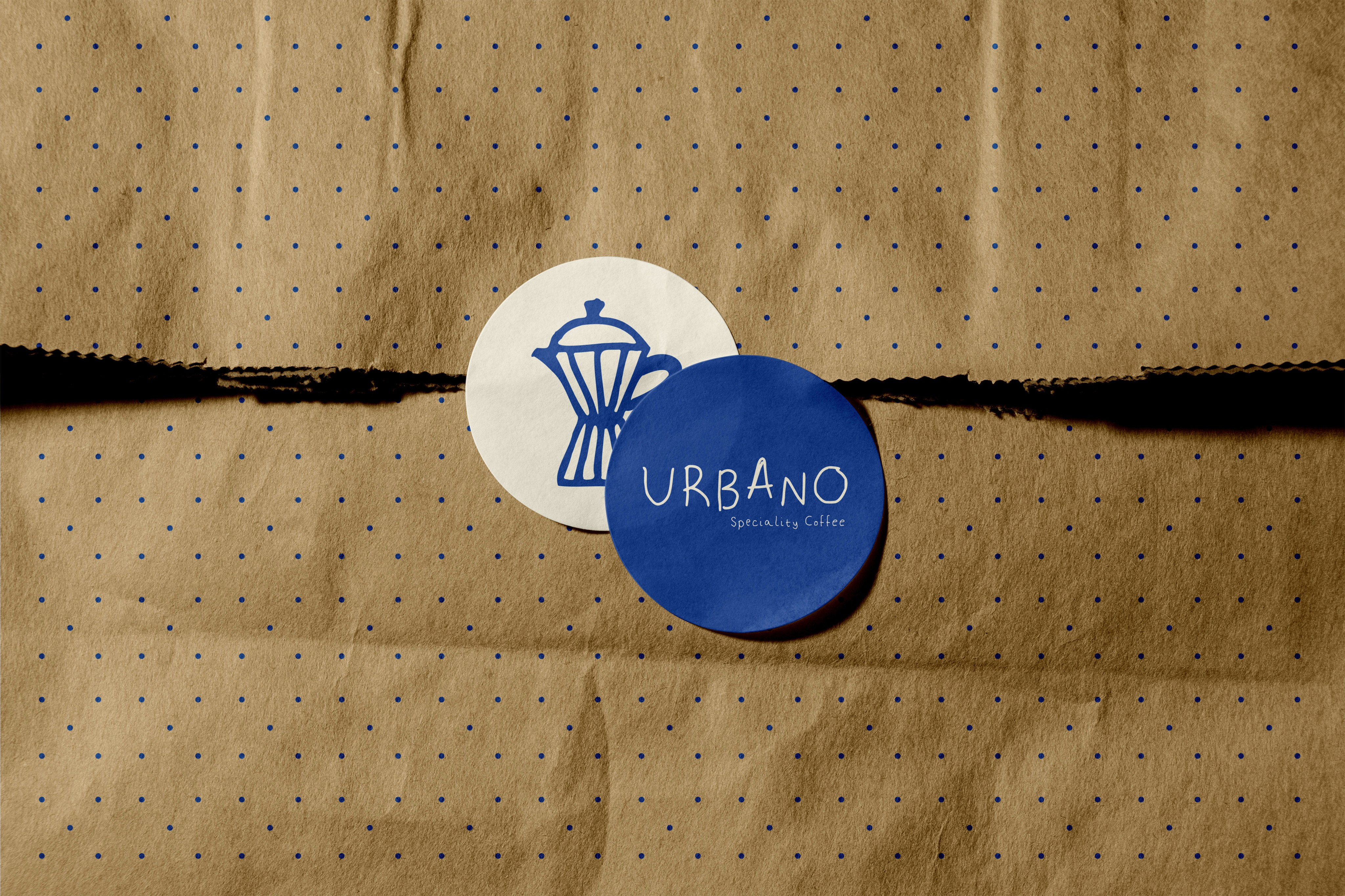 Urbano Coffee — embalagem com selo da marca