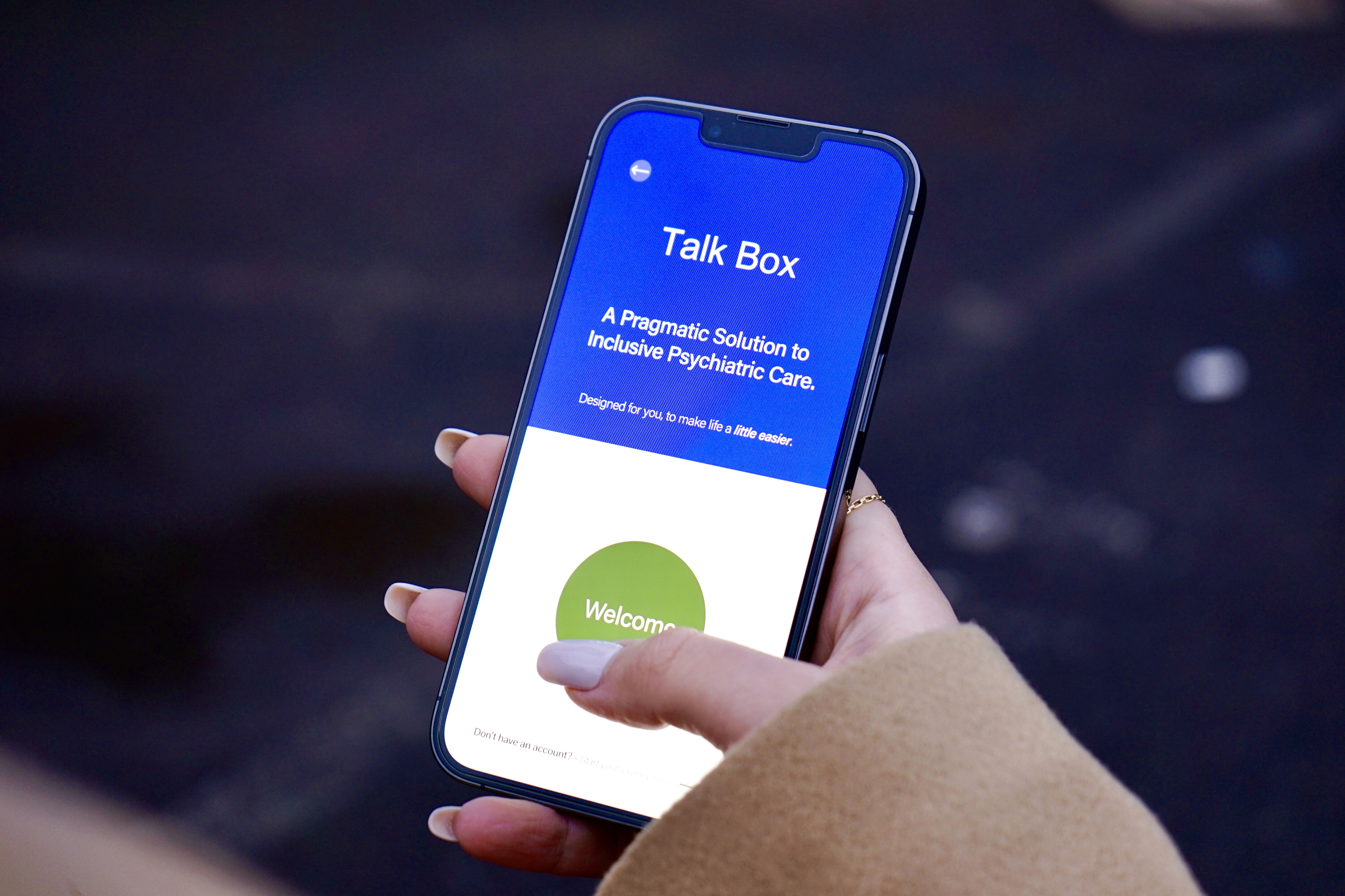 a cell phone on a bench