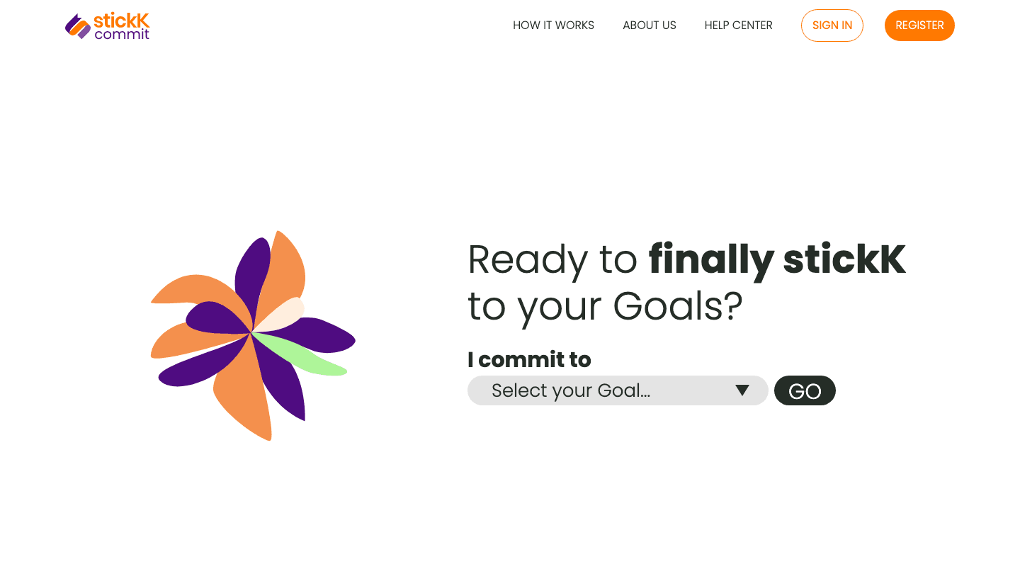 StickK website screenshot