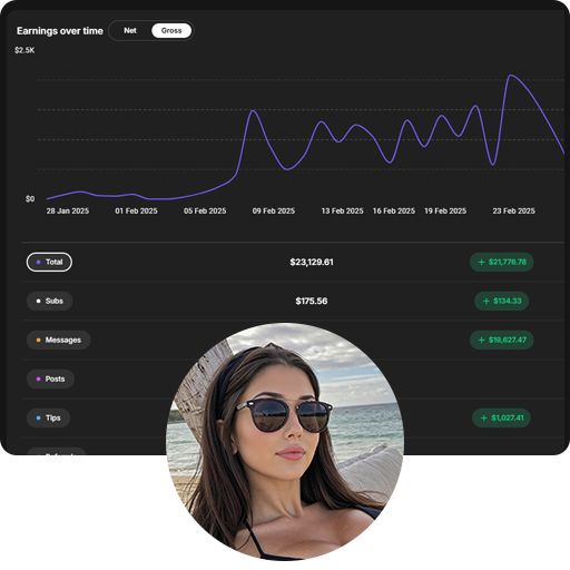 woman wearing black crew-neck shirt