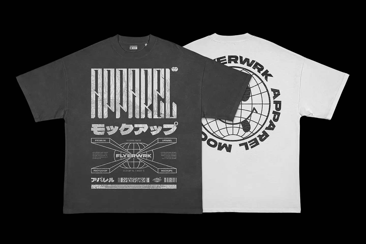 Rue Porter T-Shirt ironed mockup showing alternative design preview